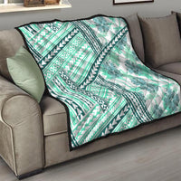 Hawaii Quilt Quilt Kakau Polynesian Pattern Teal Version LT01 - Polynesian Pride