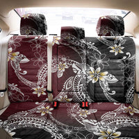 Polynesian Hawaiian Plumeria Tribal Pattern Back Car Seat Cover Special Wine Red Version