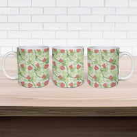Anthurium Pikake Ti Leaf Palaka Ceramic Mug Green Version