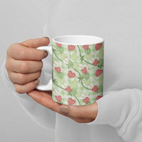 Anthurium Pikake Ti Leaf Palaka Ceramic Mug Green Version