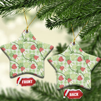 Anthurium Pikake Ti Leaf Palaka Ceramic Ornament Green Version LT01 Star Green - Polynesian Pride