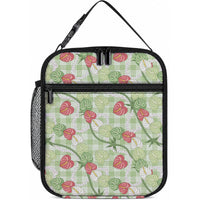 Anthurium Pikake Ti Leaf Palaka Lunch Bag Green Version LT01 10.2 × 8.3 × 4.3 inch Green - Polynesian Pride