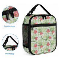 Anthurium Pikake Ti Leaf Palaka Lunch Bag Green Version LT01 - Polynesian Pride