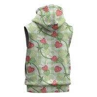 Anthurium Pikake Ti Leaf Palaka Sleeveless Hoodie Green Version