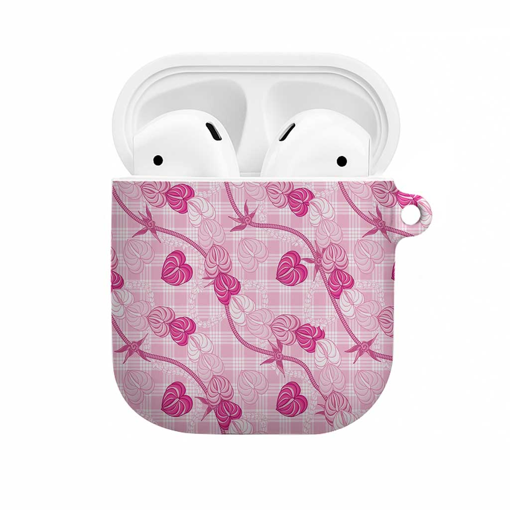 Anthurium Pikake Ti Leaf Palaka AirPods Case Pink Version