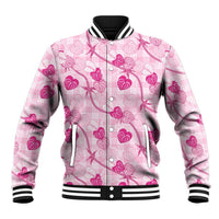 Anthurium Pikake Ti Leaf Palaka Baseball Jacket Pink Version