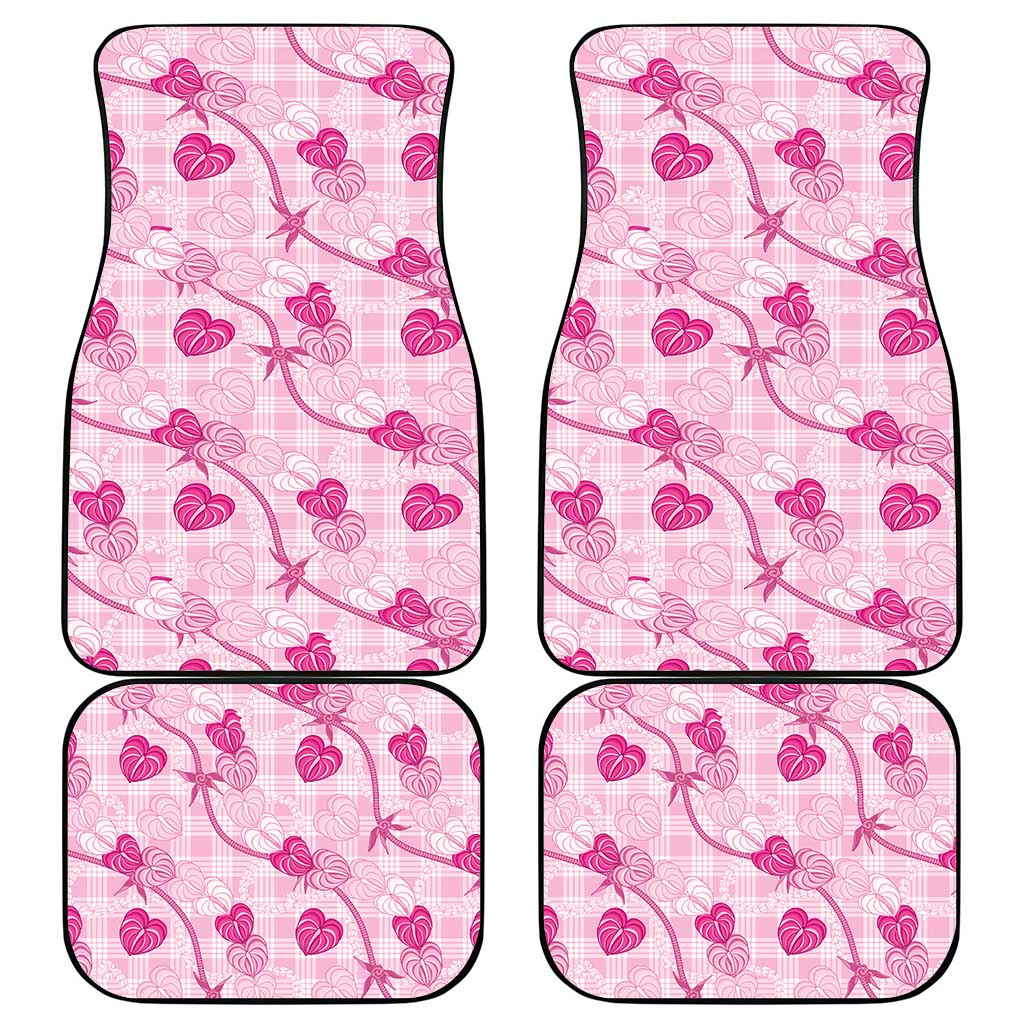 Anthurium Pikake Ti Leaf Palaka Car Mats Pink Version