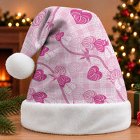 Anthurium Pikake Ti Leaf Palaka Christmas Santa Hat Pink Version LT01 Without Fur Pink - Polynesian Pride