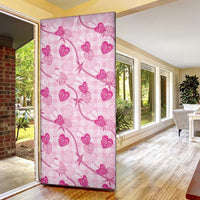 Anthurium Pikake Ti Leaf Palaka Door Cover Pink Version