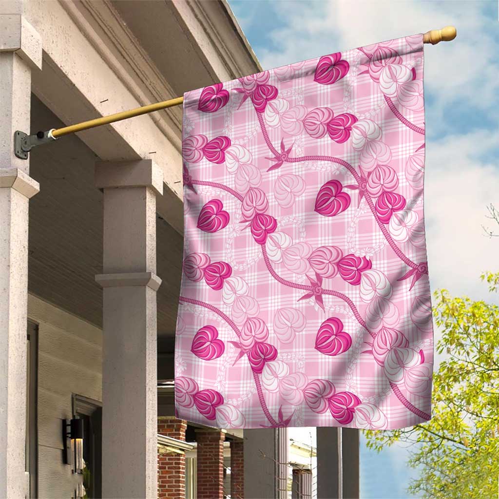 Anthurium Pikake Ti Leaf Palaka Garden Flag Pink Version