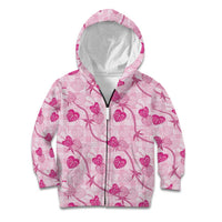 Anthurium Pikake Ti Leaf Palaka Kid Hoodie Pink Version