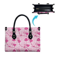Anthurium Pikake Ti Leaf Palaka Leather Bag Pink Version