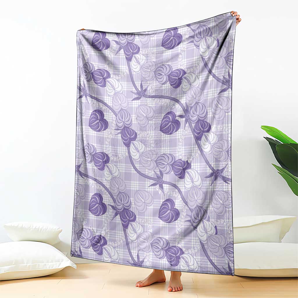Anthurium Pikake Ti Leaf Palaka Blanket Purple Version