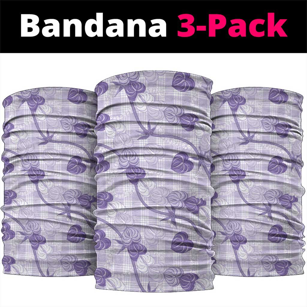 Anthurium Pikake Ti Leaf Palaka Neck Gaiter Purple Version