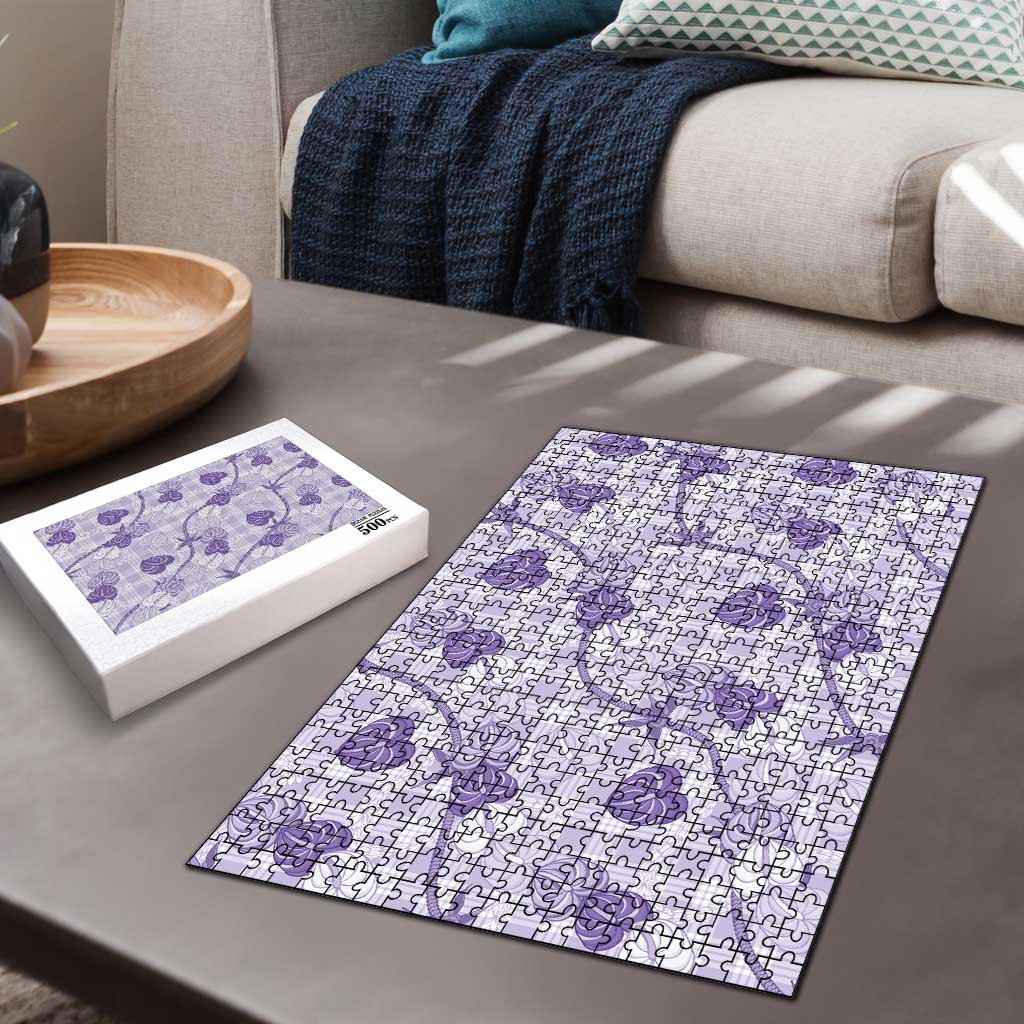 Anthurium Pikake Ti Leaf Palaka Puzzle Purple Version