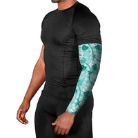 Anthurium Pikake Ti Leaf Palaka Arm Sleeves Turquoise Version