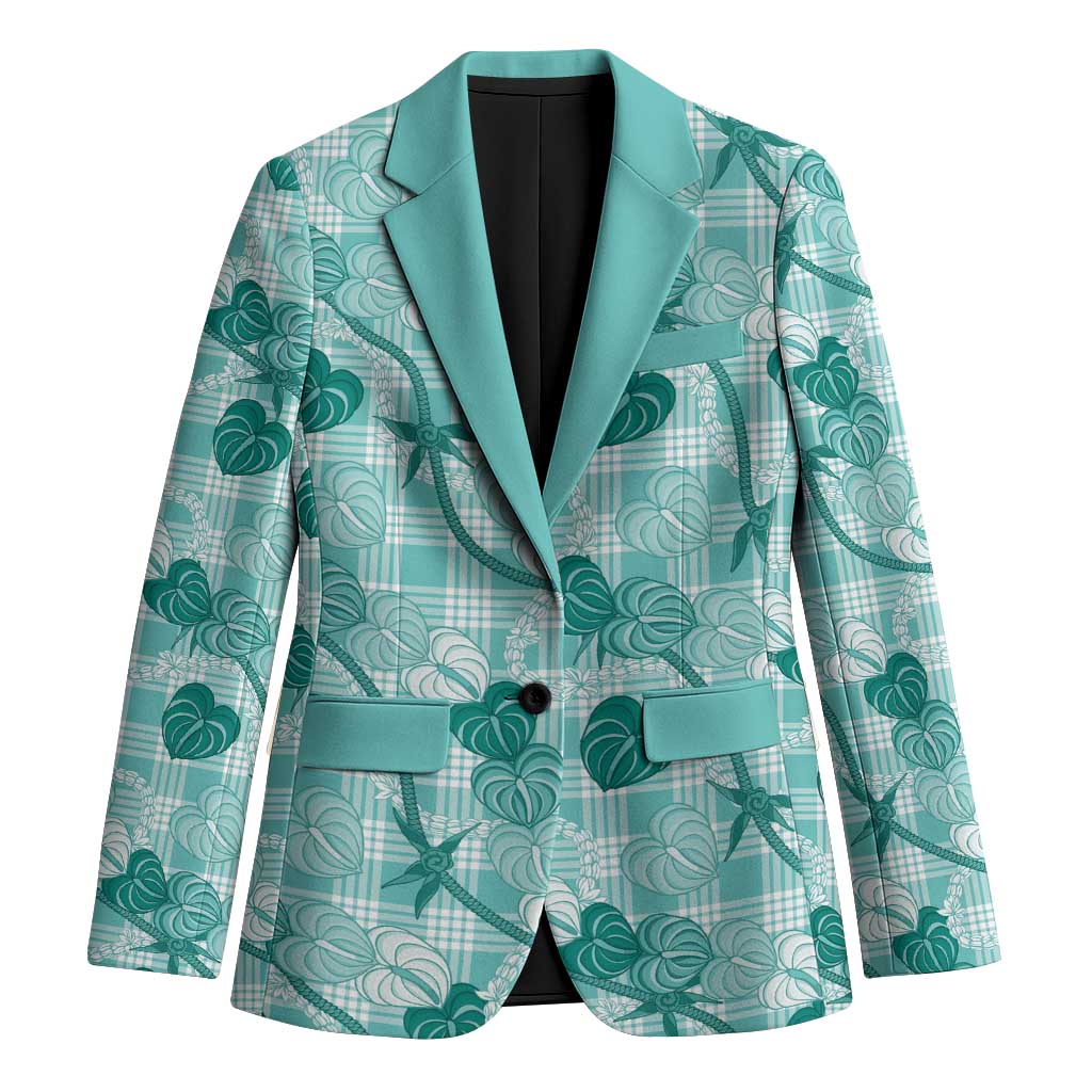 Anthurium Pikake Ti Leaf Palaka Blazer Turquoise Version