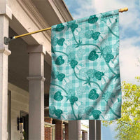 Anthurium Pikake Ti Leaf Palaka Garden Flag Turquoise Version