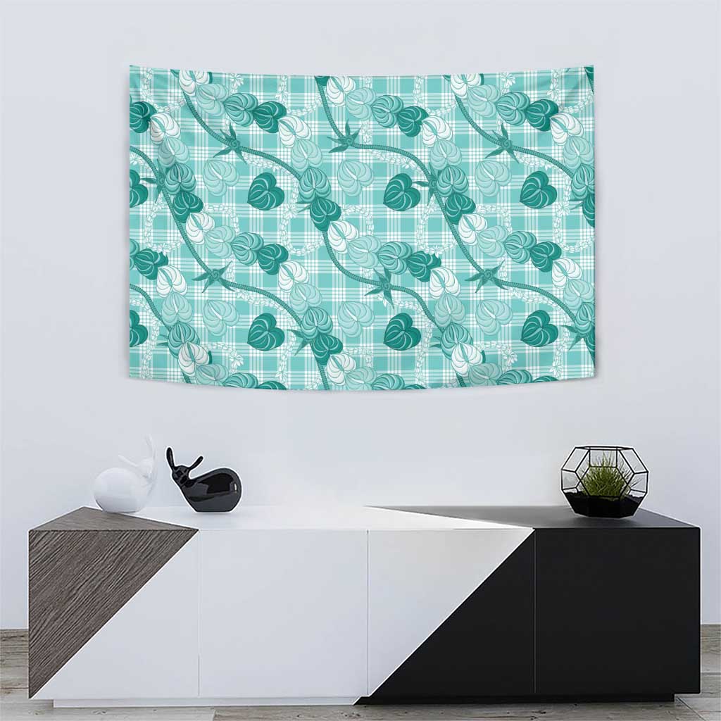 Anthurium Pikake Ti Leaf Palaka Tapestry Turquoise Version