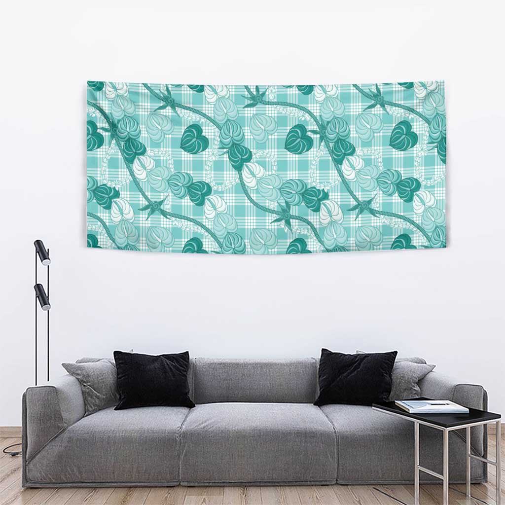Anthurium Pikake Ti Leaf Palaka Tapestry Turquoise Version