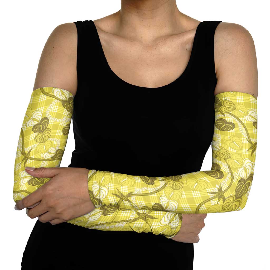 Anthurium Pikake Ti Leaf Palaka Arm Sleeves Yellow Version