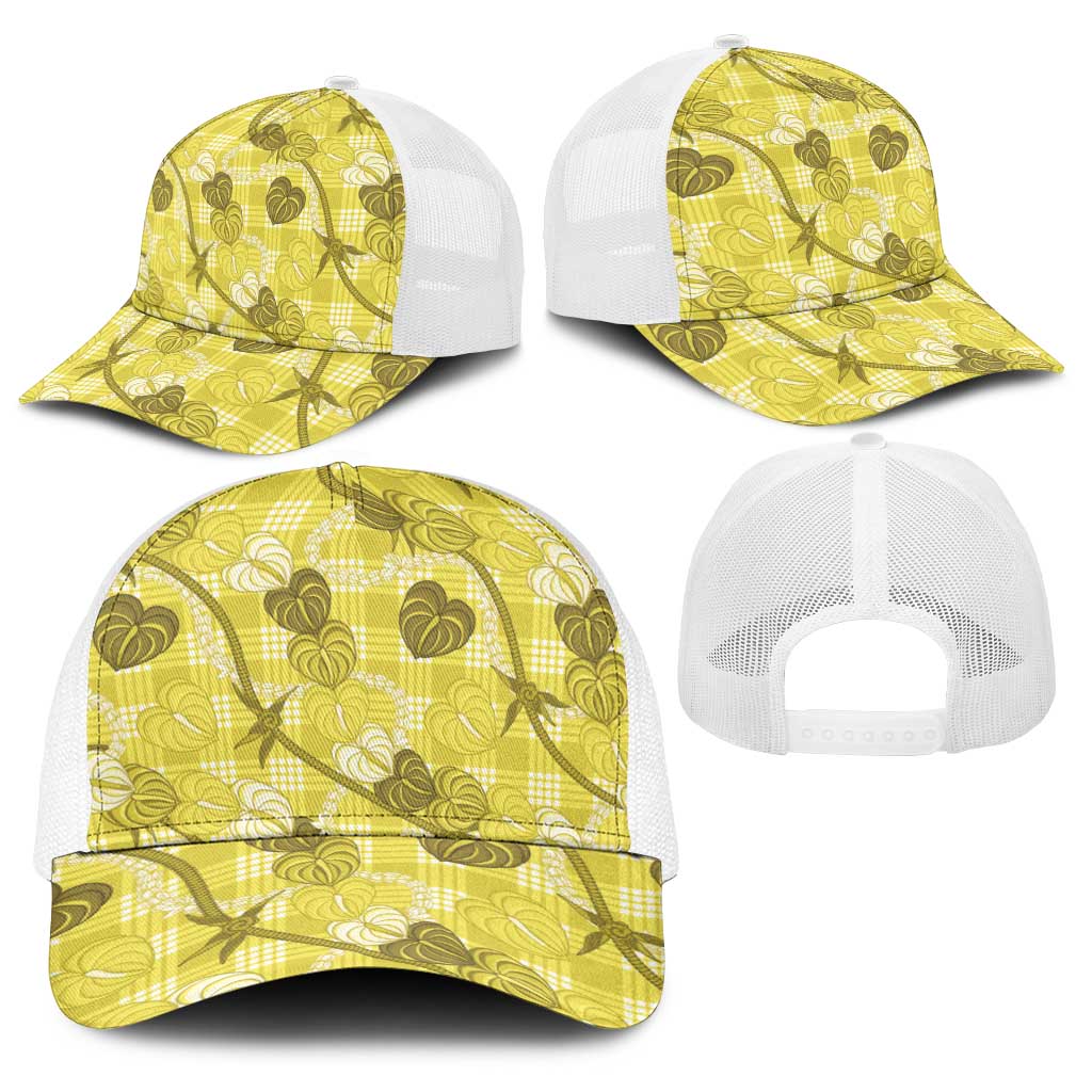 Anthurium Pikake Ti Leaf Palaka Baseball Net Cap Yellow Version