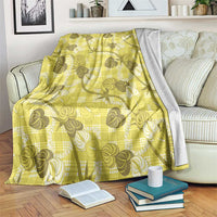 Anthurium Pikake Ti Leaf Palaka Blanket Yellow Version