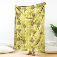 Anthurium Pikake Ti Leaf Palaka Blanket Yellow Version