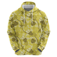 Anthurium Pikake Ti Leaf Palaka Hoodie Yellow Version