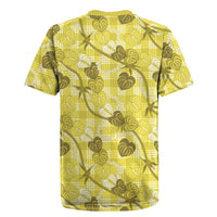 Anthurium Pikake Ti Leaf Palaka Rugby Jersey Yellow Version