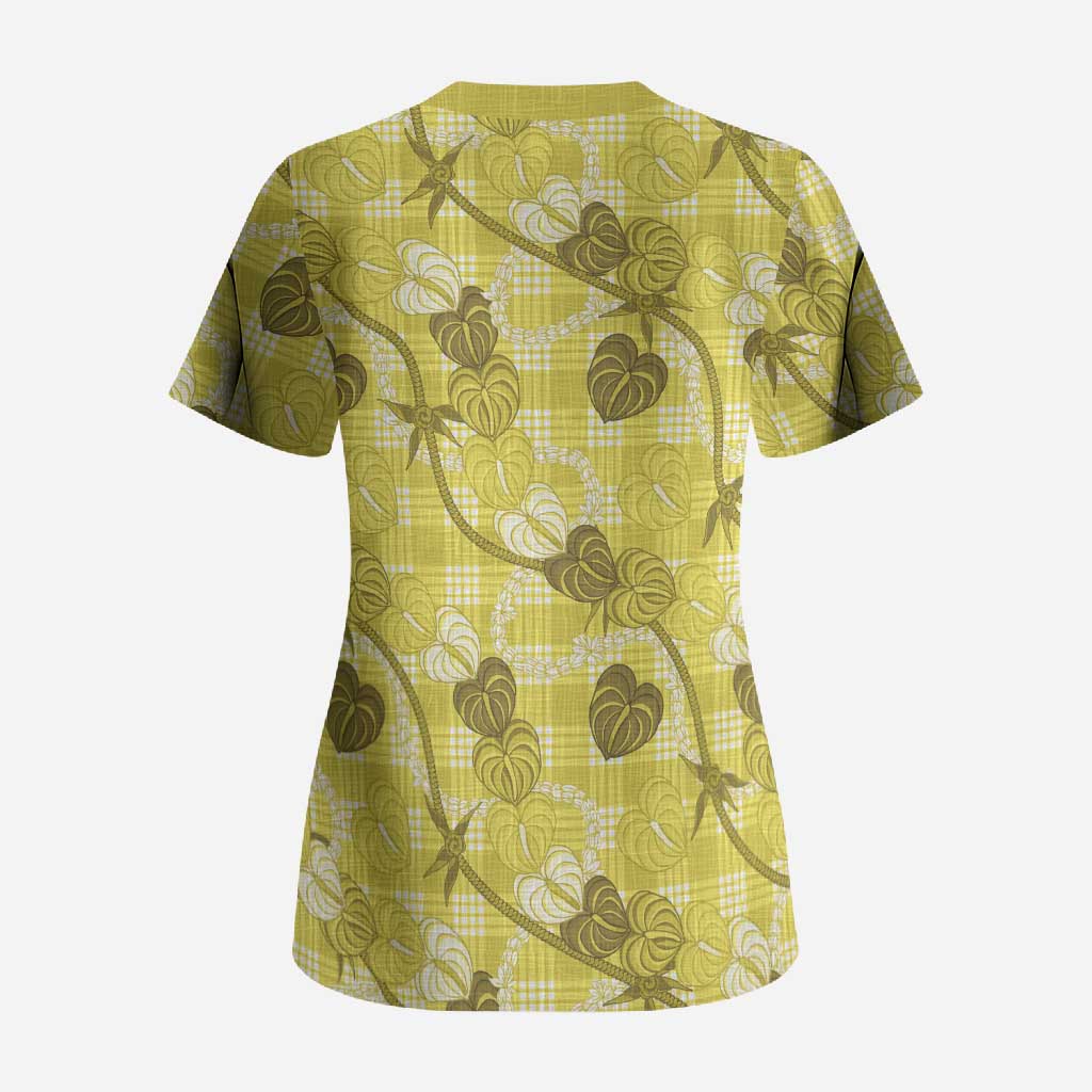 Anthurium Pikake Ti Leaf Palaka Scrub Top Yellow Version
