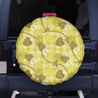 Anthurium Pikake Ti Leaf Palaka Spare Tire Cover Yellow Version