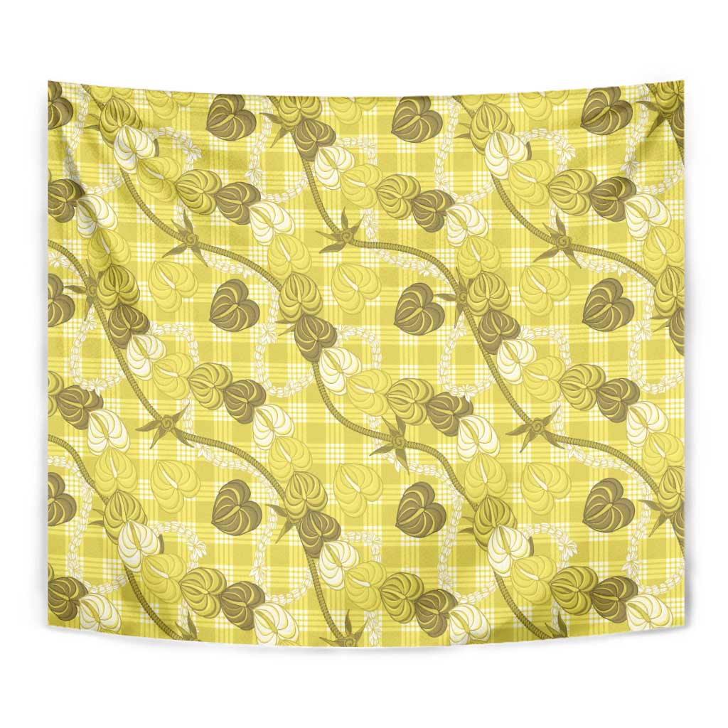 Anthurium Pikake Ti Leaf Palaka Tapestry Yellow Version