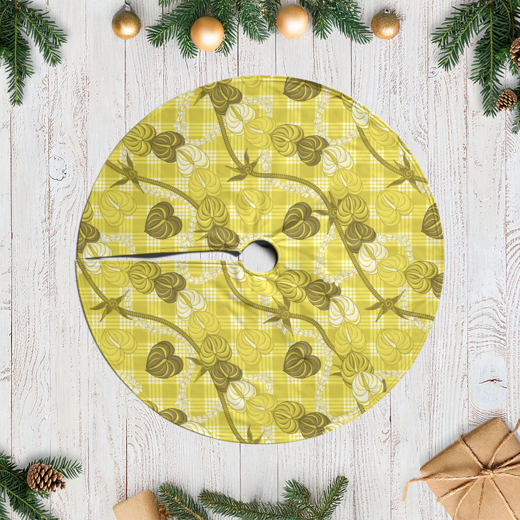 Anthurium Pikake Ti Leaf Palaka Tree Skirt Yellow Version LT01 Casual Yellow - Polynesian Pride