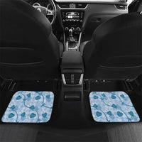 Anthurium Pikake Ti Leaf Palaka Car Mats Blue Version