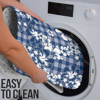 Hibiscus Pakala Cobalt Blue Royal Bathroom Set Tropical Floral Stylized - Polynesian Pride