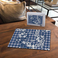 Hibiscus Pakala Cobalt Blue Royal Puzzle Tropical Floral Stylized - Polynesian Pride