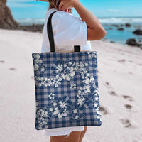 Hibiscus Pakala Cobalt Blue Royal Tote Bag Tropical Floral Stylized - Polynesian Pride