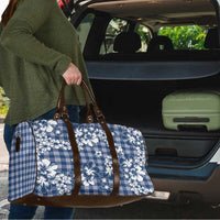 Hibiscus Pakala Cobalt Blue Royal Travel Bag Tropical Floral Stylized - Polynesian Pride