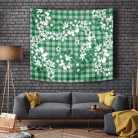 Hibiscus Pakala Emerald Green Tapestry Tropical Floral Stylized - Polynesian Pride