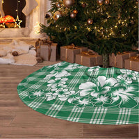 Hibiscus Pakala Emerald Green Tree Skirt Tropical Floral Stylized - Polynesian Pride