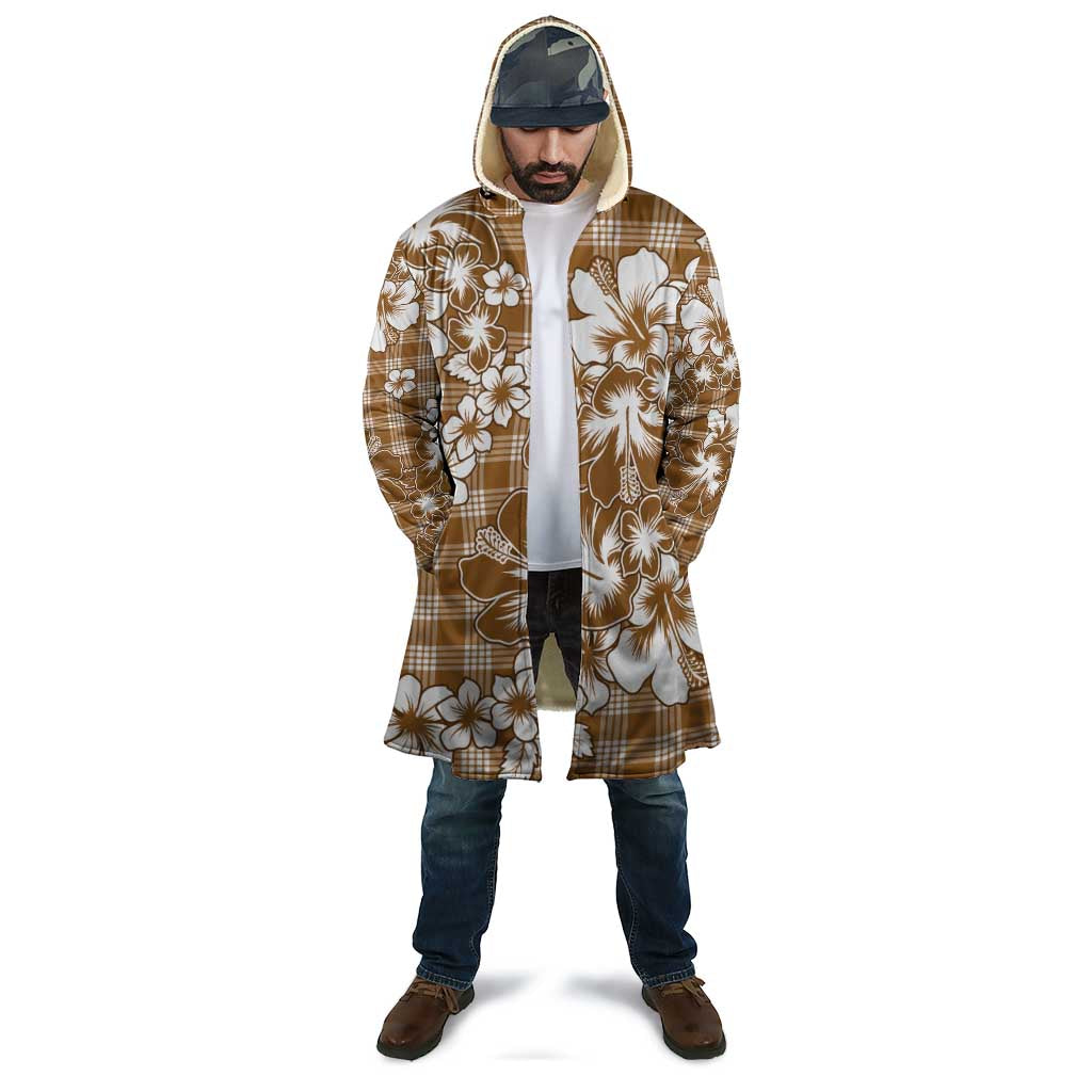 Hibiscus Pakala Bronze Brown Cloak Tropical Floral Stylized - Polynesian Pride