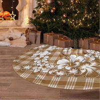 Hibiscus Pakala Bronze Brown Tree Skirt Tropical Floral Stylized - Polynesian Pride