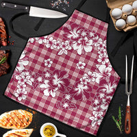 Hibiscus Pakala Royal Magenta Apron Tropical Floral Stylized - Polynesian Pride
