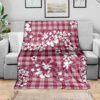 Hibiscus Pakala Royal Magenta Blanket Tropical Floral Stylized - Polynesian Pride