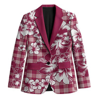 Hibiscus Pakala Royal Magenta Blazer Tropical Floral Stylized - Polynesian Pride