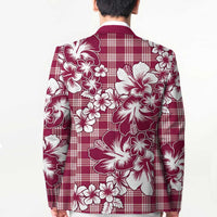 Hibiscus Pakala Royal Magenta Blazer Tropical Floral Stylized - Polynesian Pride