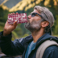 Hibiscus Pakala Royal Magenta 4 in 1 Can Cooler Tumbler Tropical Floral Stylized - Polynesian Pride