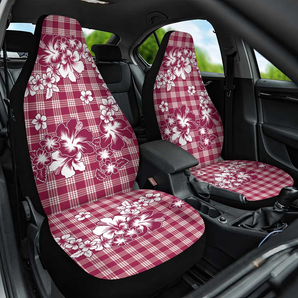 Hibiscus Pakala Royal Magenta Car Seat Cover Tropical Floral Stylized - Polynesian Pride
