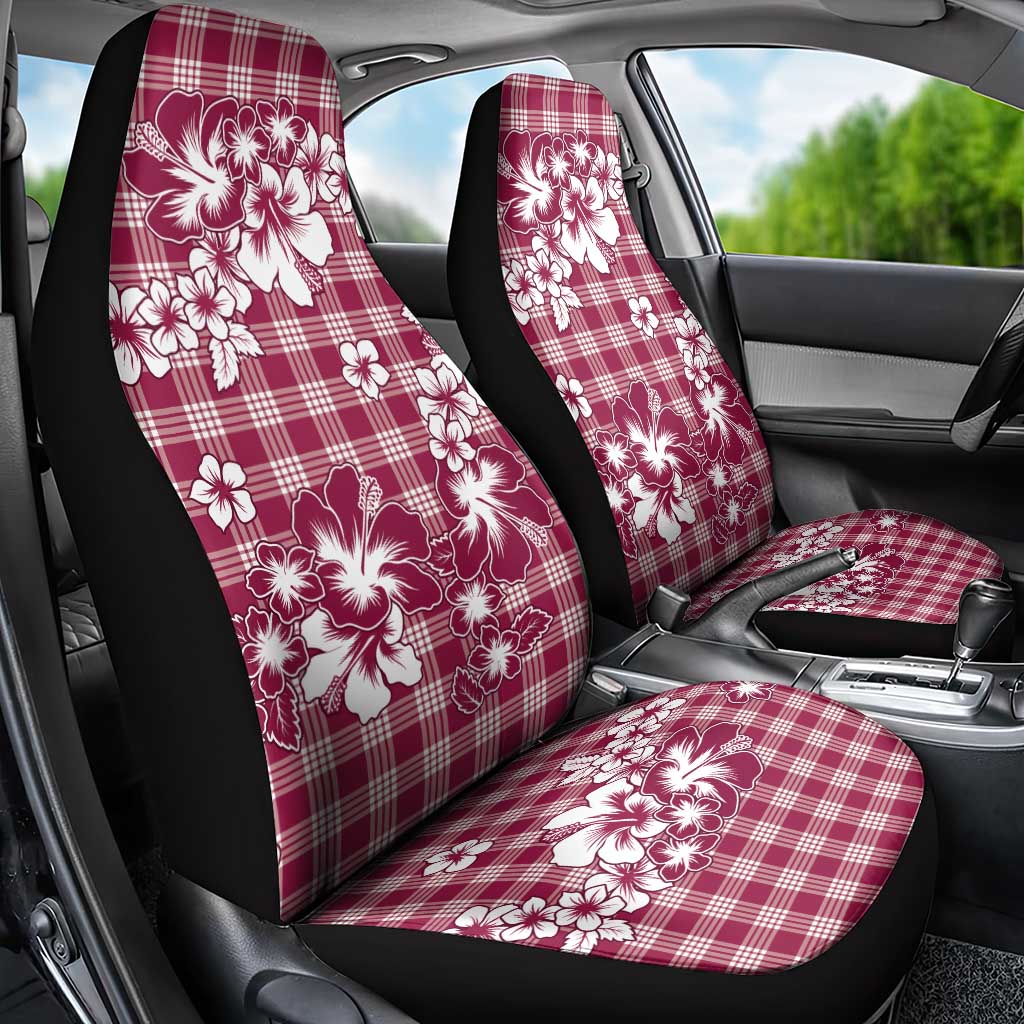 Hibiscus Pakala Royal Magenta Car Seat Cover Tropical Floral Stylized - Polynesian Pride
